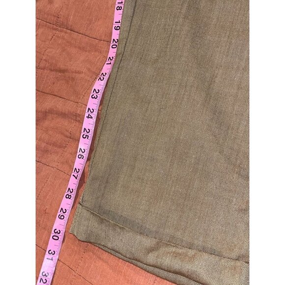 Lauren Ralph Lauren Brown  Outdoor Wool Pleated Dress Pants Men's Size 34 X 32 - Picture 7 of 8